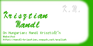 krisztian mandl business card